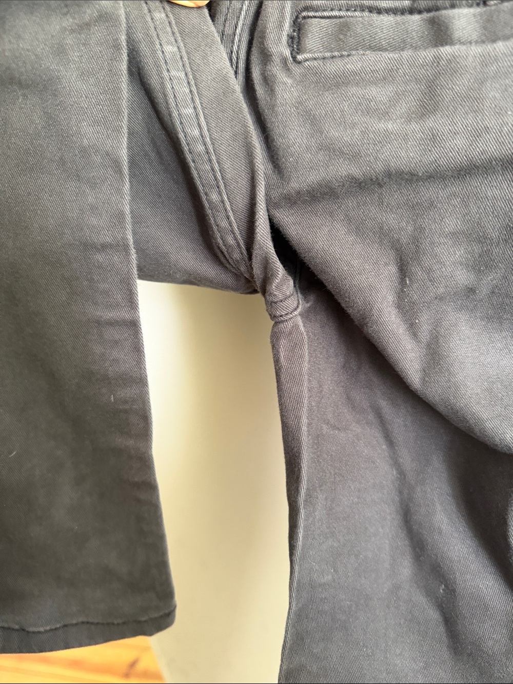 Hanna Andersson Slim Fit Twill Pull-On Pants 120 (6-7) soft black boys - Picture 7 of 7